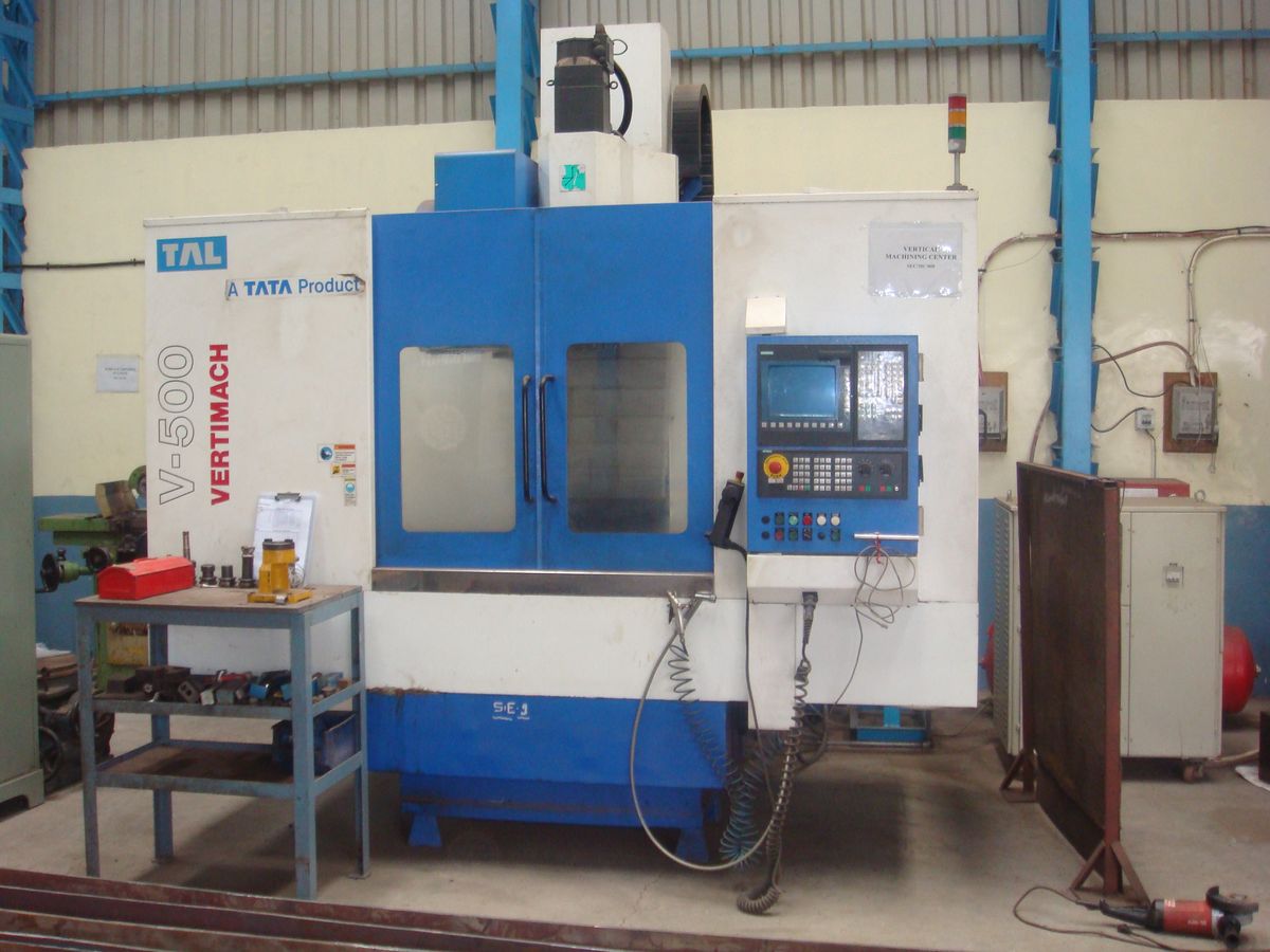 CNC vertical machining centre at our partner factory