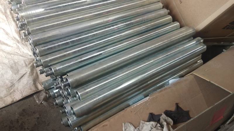 Conveyor rollers manufactured for materials handling