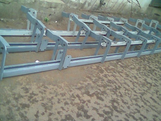 Batch of fabricated steel brackets