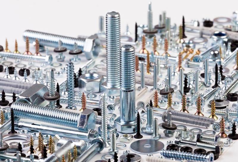 Range of industrial fasteners and hardware