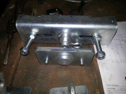 Galvanised assembly with machined components