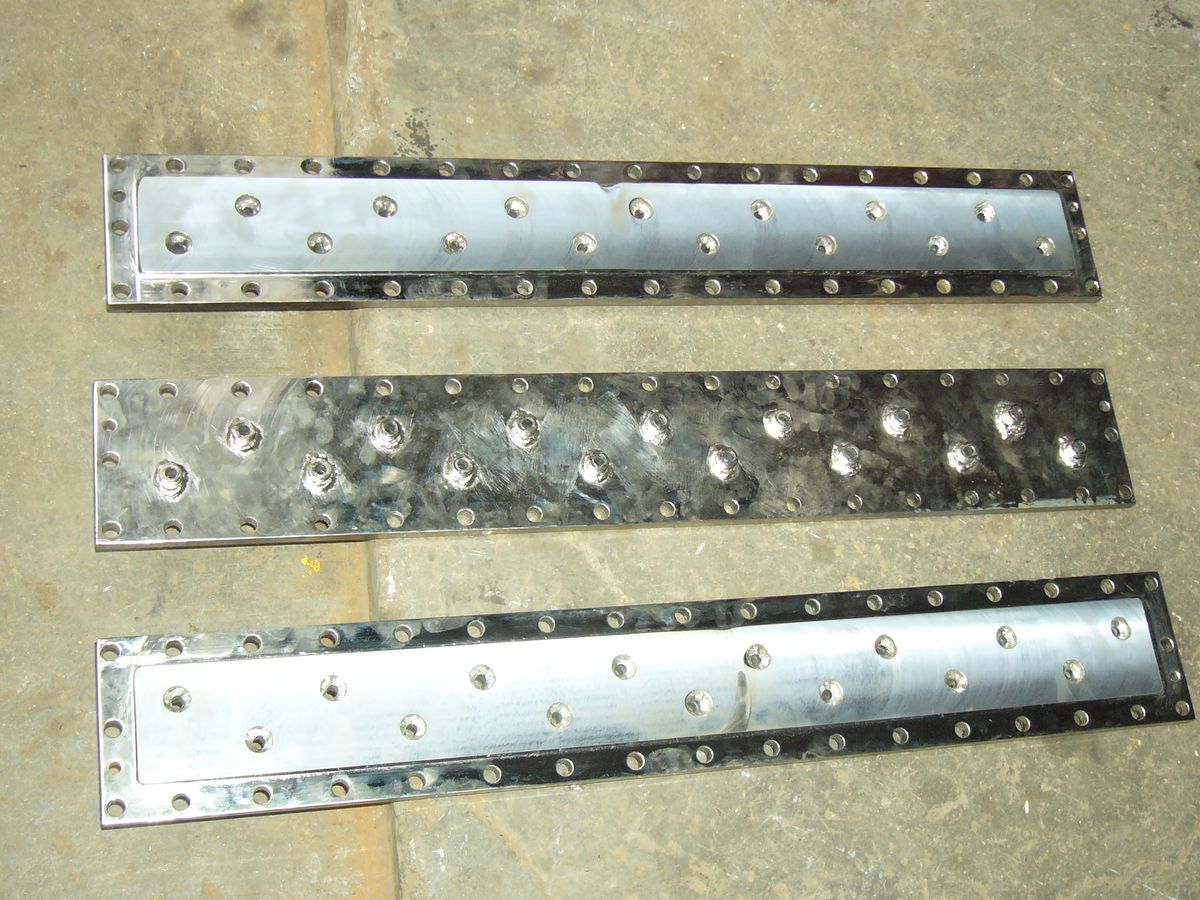 Galvanised steel channel sections