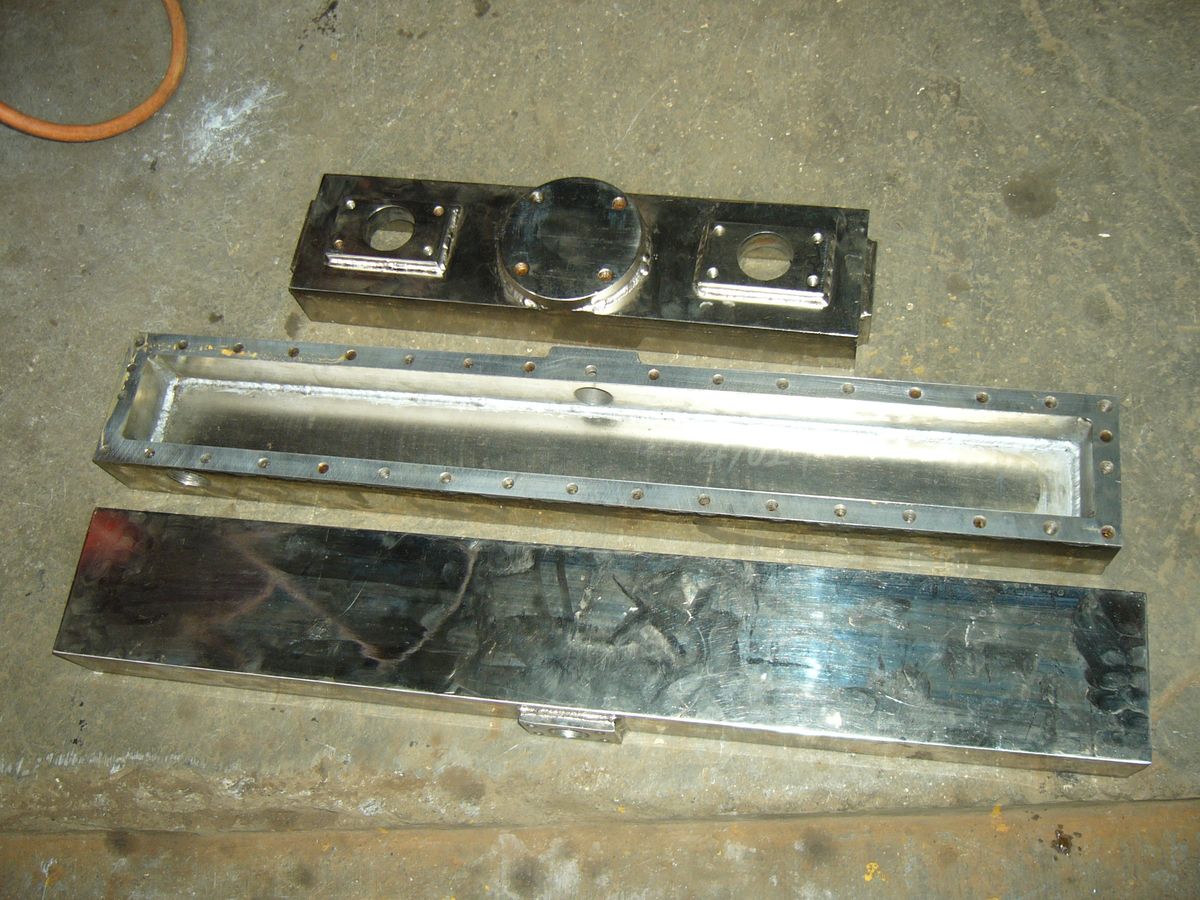 Hot dip galvanised steel fabrication