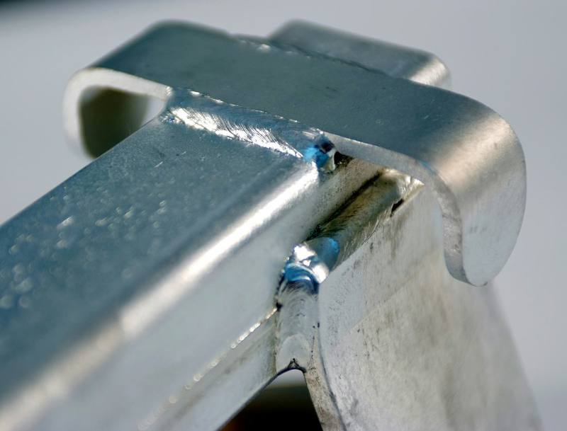 Hot dip galvanised steel section