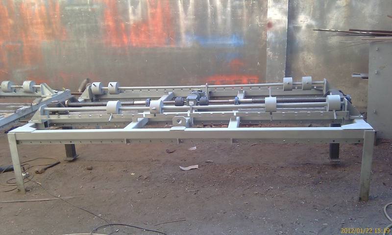 Roller conveyor section built to drawing