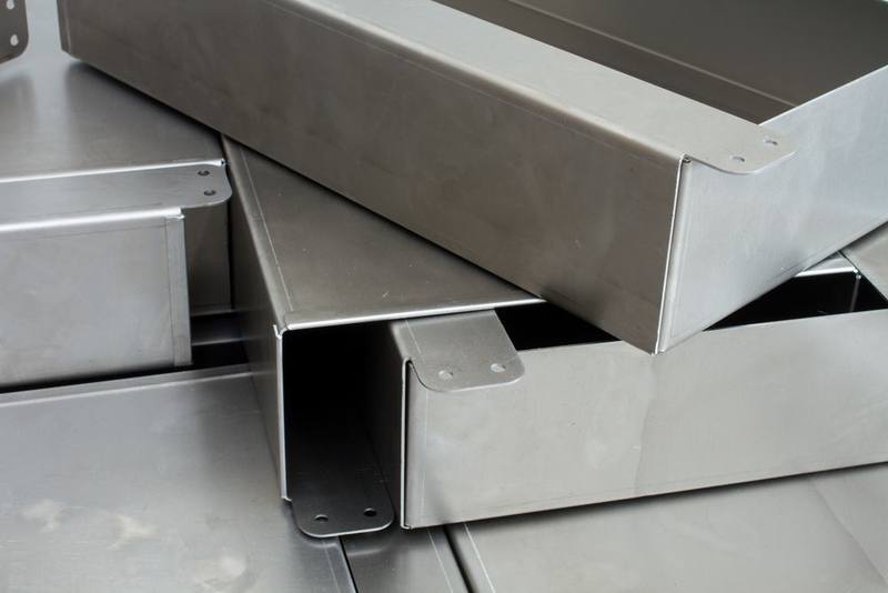 Sheet metal components formed to drawing